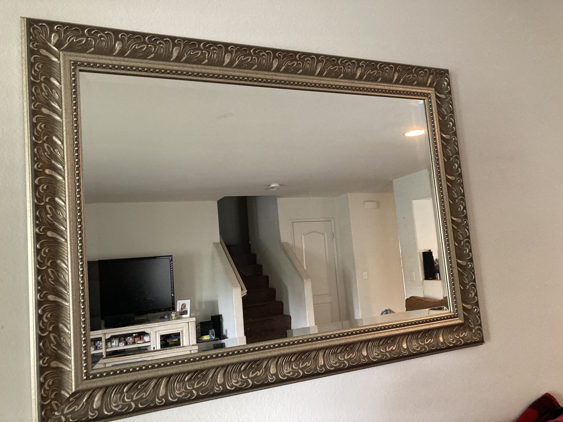 Large Silver Mirror