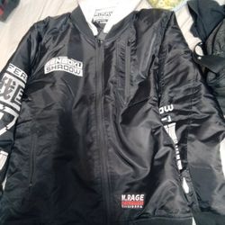   Sengoku Shadow Black Bomber Jacket large