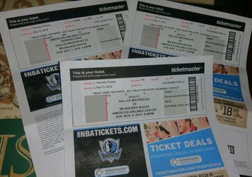 Platinum Level Mavericks Tickets & VIP parking Pass