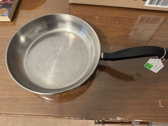 Faberware Aluminum Clad Disc Bottom Stainless Steel 10" Skillet Frying Pan USA