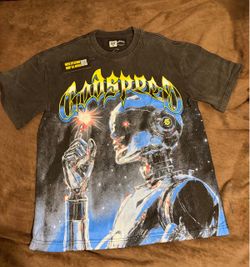 Godspeed Graphic T-Shirt Robot Print | Small