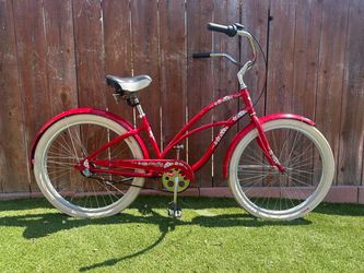 😎 🏝️ 🌴 🚲 🌊 Electra Hawaii 3 speed Model. Women’s 26 inch Beach Cruiser. Red color with white accents..