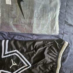 Air Jordan Diamond Basketball Shorts Size S Mens Dri-fit Black White 