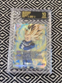 DRAGON BALL FUSION WORLD  VEGETA  BECKETT BLACK LABEL SLAB FB07-021