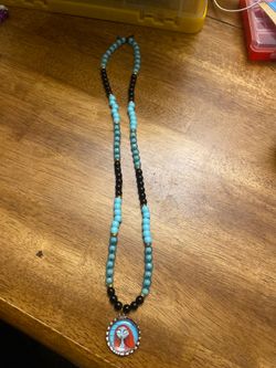 Homemade beaded necklaces on elastic cord 20 inch length