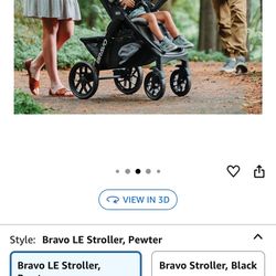 Chicco Bravo LE ClearTex Full-Size Stroller for Babies and Toddlers, UPF-Rated Canopy, GREENGUARD Gold Certified, Lightweight, One-Hand Compact Fold |