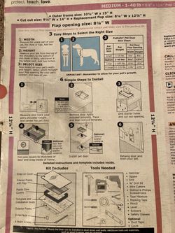 Pet safe Flap Door