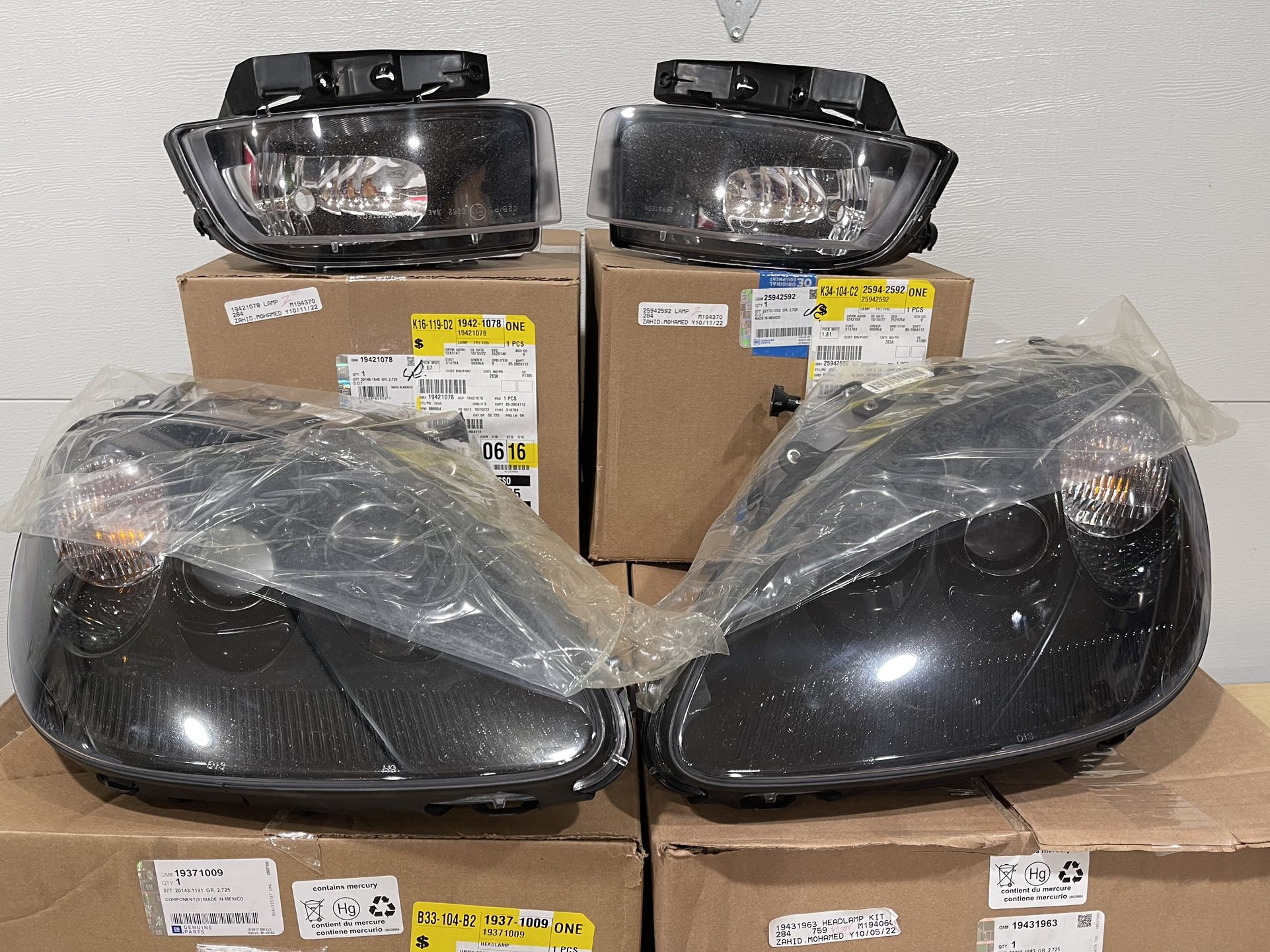 CORVETTE HEADLAMP HEADLIGHT ASSEMBLIES