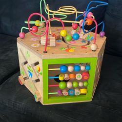 Wooden Activity Cube