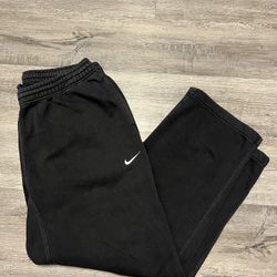 Vintage Y2K Nike Sweatpants—Baggy Wide Leg Travis Scott—Grunge Skater—Black L