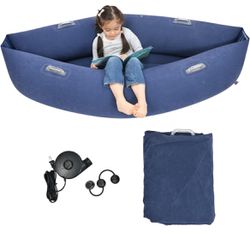 Ted Kangaroo Sensory Chair for Kids — Inflatable Peapod for Children W Air Pump