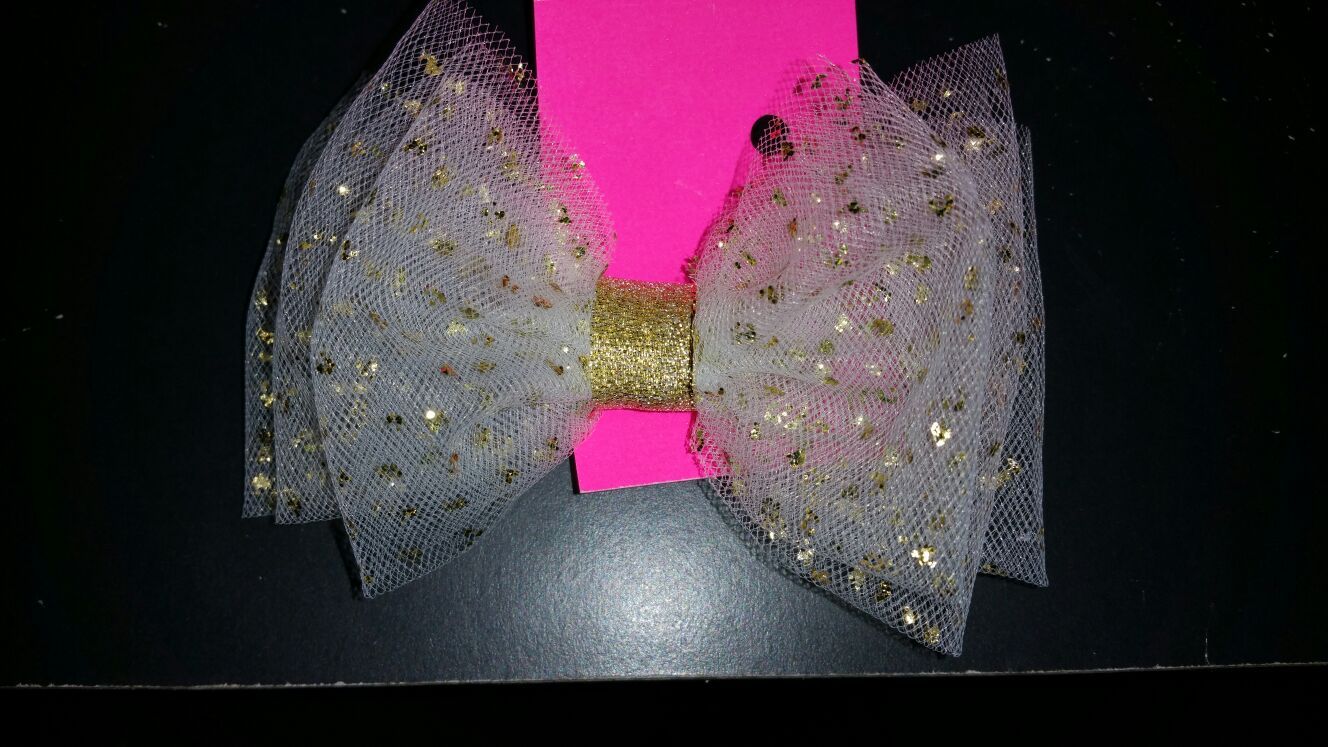 Tulle hair bow