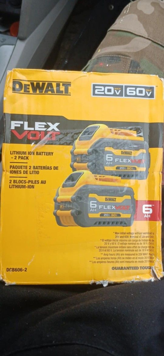 Flex Volt 6ah Lithium I'm Battery 2 Pack