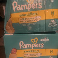 Newborn Diapers 84ct Each Box 