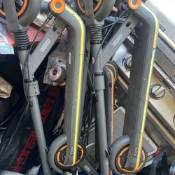 3 youth electric motorizedh Segway ninebot scooters Sold As Is need chargers, may need battery work