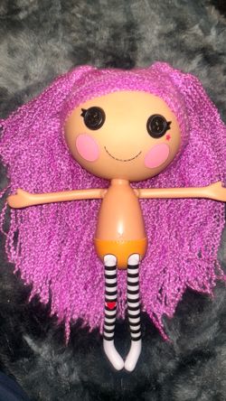 Rare Discontinued Lalaloopsy Peanut Big Top Doll Purple Hair MGA 2009