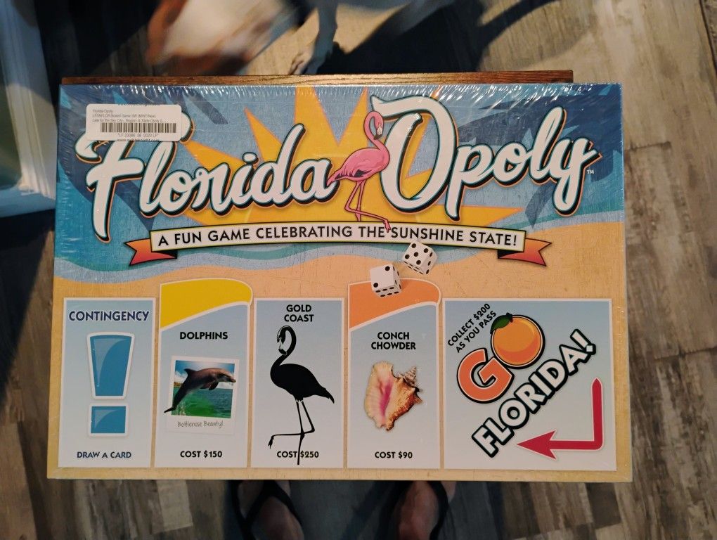 Florida Opoly Board Game New