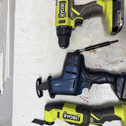 Hercules Reciprocating Saw , Ryobi Brushless Drill & Cordless Oscillating 
