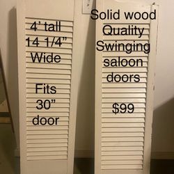 Quality Antique  Swinging Saloon Doors/ Butlers Pantry Doors
