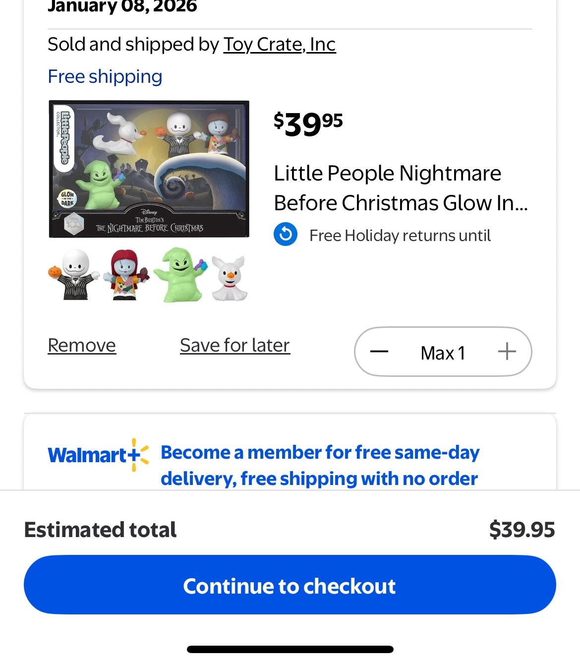 Nightmare before Christmas little people