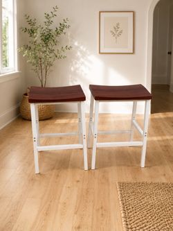 New! HOOBRO Bar Stools, Set of 2 Bar Chairs 9” x 15”, 23.5” tall