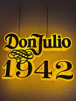 DON JULIO 1942 LED SIGN BAR SIGN