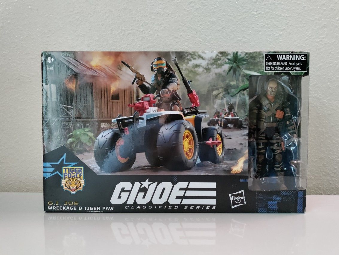 G.I. Joe Classified Series Wreckage and Tiger Paw Vehicle and Action Figure New