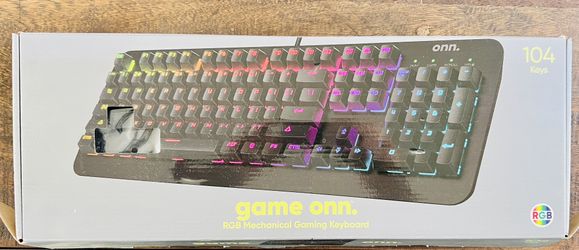 Onn Gaming keyboard adjustables 16.8 M led lighting