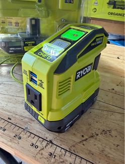 RYOBI ONE+ 18V 150W Power Source + 2Ah Battery — $70