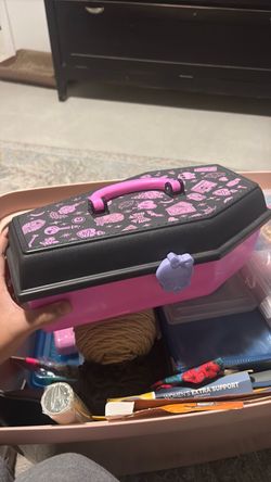 Monster high doll coffin