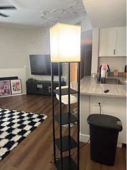 Lamp with shelves
