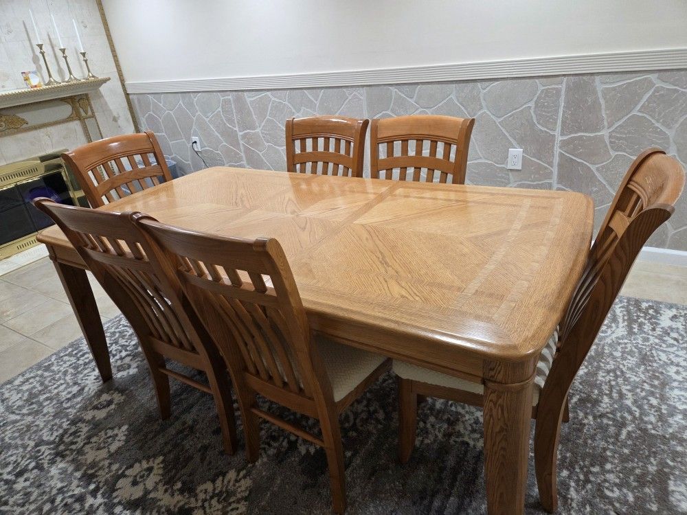 6 Piece Wood Table 