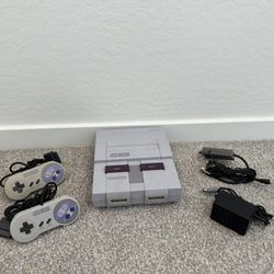 Super Nintendo System w/ Two Controllers