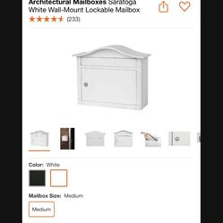 Wall Mounted Mailbox