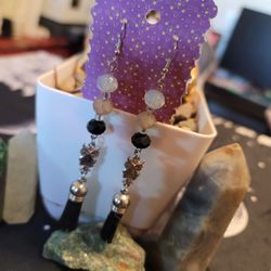 🔥HUGE earring SALE!Handmade Dangle owl Earrings with Crystal Beads