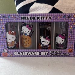 Hello Kitty Glass Cups 