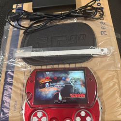 All You Need See Pics!!🔥🔥 White Pearl And Red Metallic🔥🔥 Sony PSP go 140 Go W/ Over 175 Games On It 