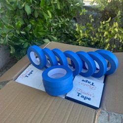 1 Inch Blue painters tape, cinta adhesiva azul