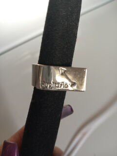 925 . silver ring size 7.