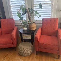 28” Wide Manual Club Recliners Set Of 2