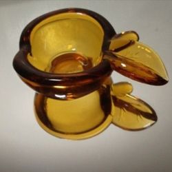 MID CENTURY - VIKING GLASS ASHTRAY - PAPERWEIGHT 5"×2"