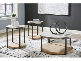 Darthurst Light Brown Coffee Table Set (Set of 3)