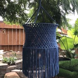 Boho Macrame Chandelier