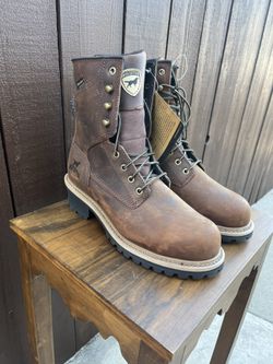 Irish Setter MESABI Waterproof Leather Safety Toe Logger SIZE 8E2