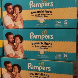 Pampers Swaddlers/$42 Each (Cada Caja)