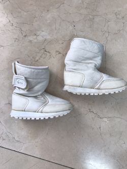 White Size 11 Kids Snow and Rain Boots