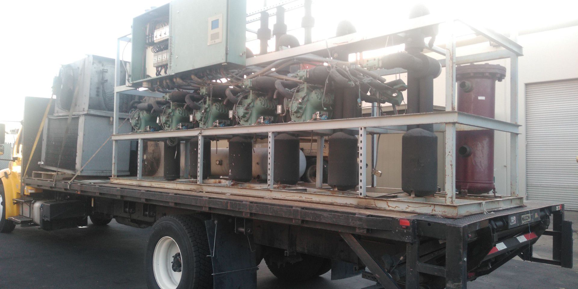 Industrial AC equipment compressors coils condensers
