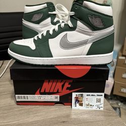 Size 12 - Air Jordan 1 Retro OG High Gorge Green White 2022