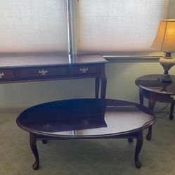 Cherry Wood Accent Tables