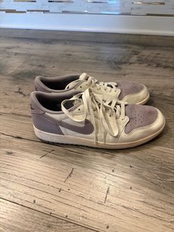 Air Jordan 1 Low White Purple Sneakers